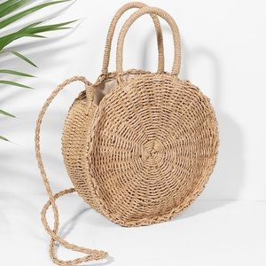 🌾 ROUND STRAW / BASKET CROSSBODY BAG 🌾